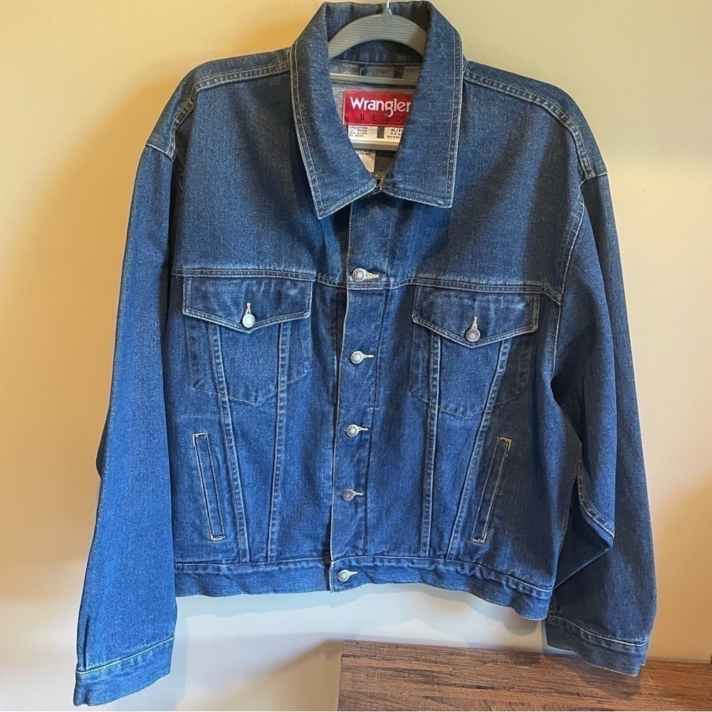 Vintage Wrangler Hero Classic Denim Jacket Size XL